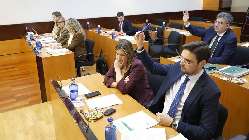 Comisión de Economía y Presupuestos en las Cortes de Castilla-La Mancha.