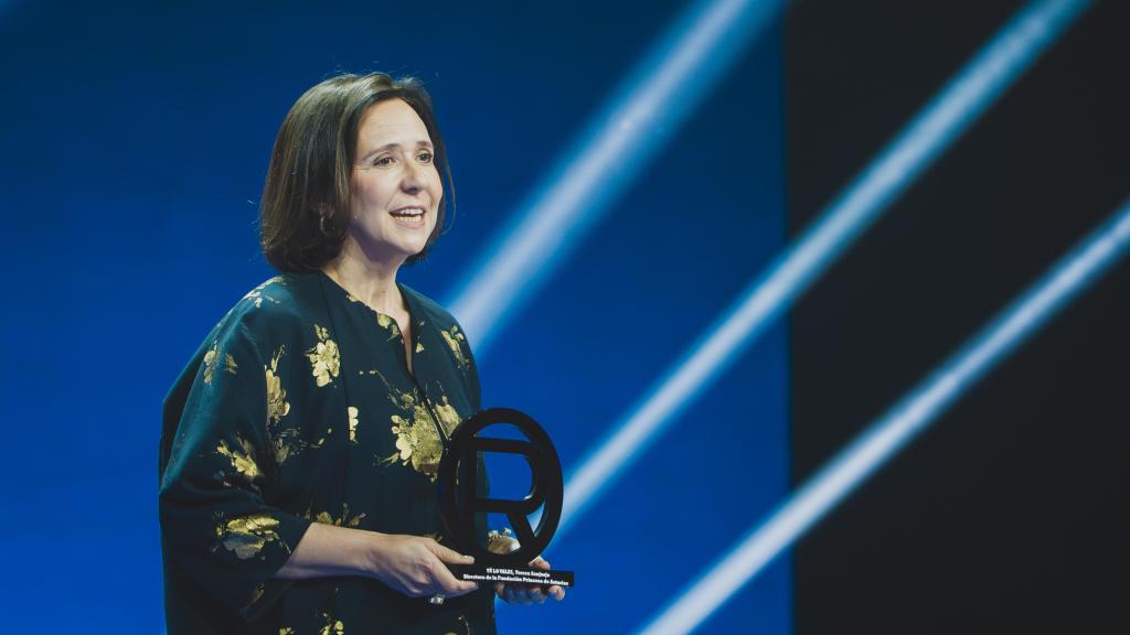 La directora de la Fundación Princesa de Asturias durante su intervención.