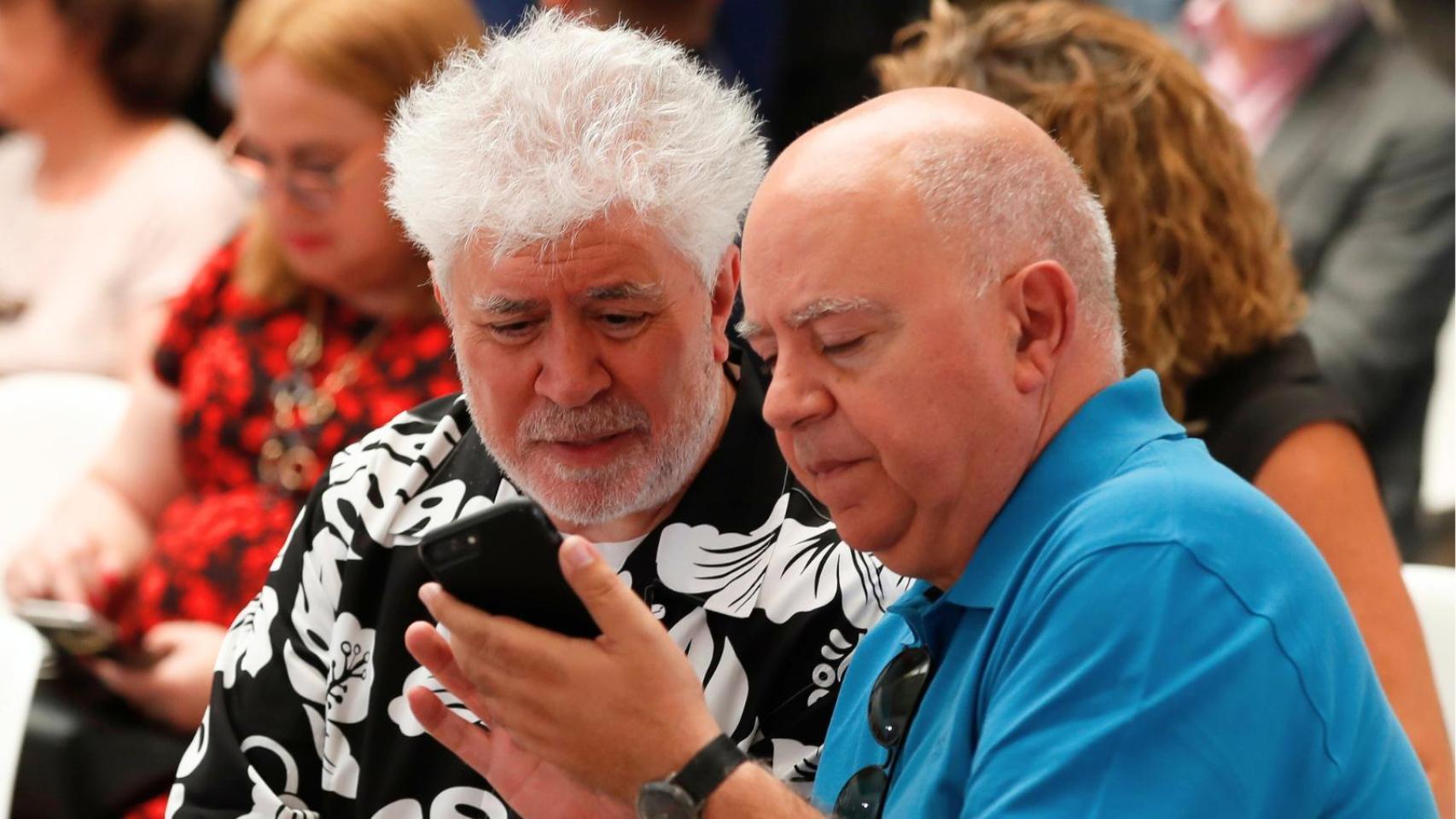 Pedro Almodóvar, en la presentación de 'Amarga Navidad', el pasado 17 de marzo.