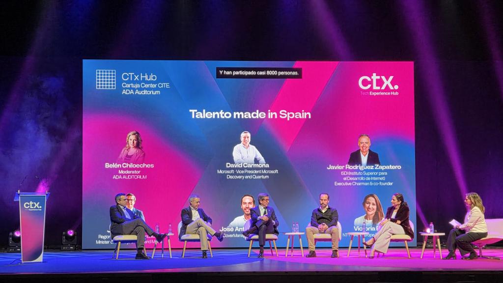 Participantes en la mesa redonda 'Talento made in Spain' este 19 de marzo en CTx Tech Experience 2026.
