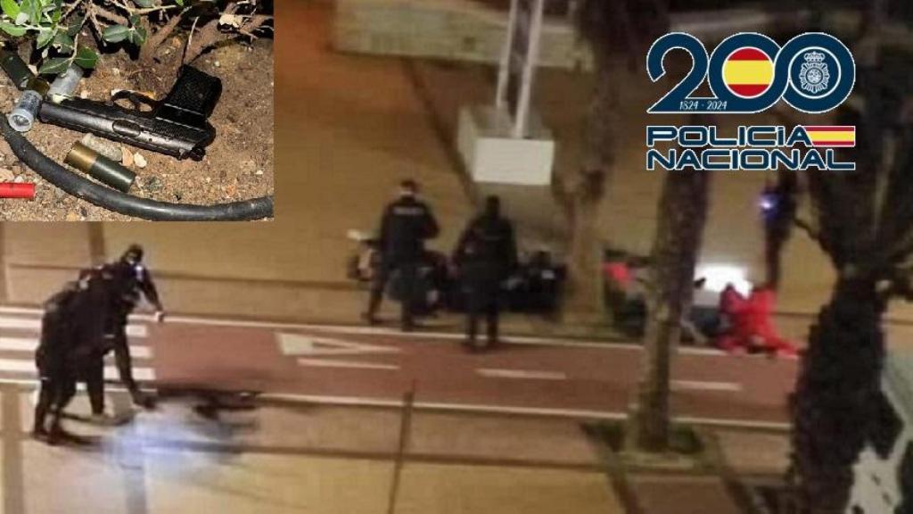 Una imagen de la actuación en Fuengirola.