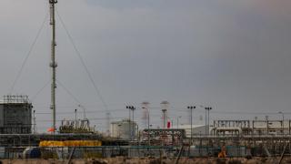 Planta de gas natural licuado en Qatar.