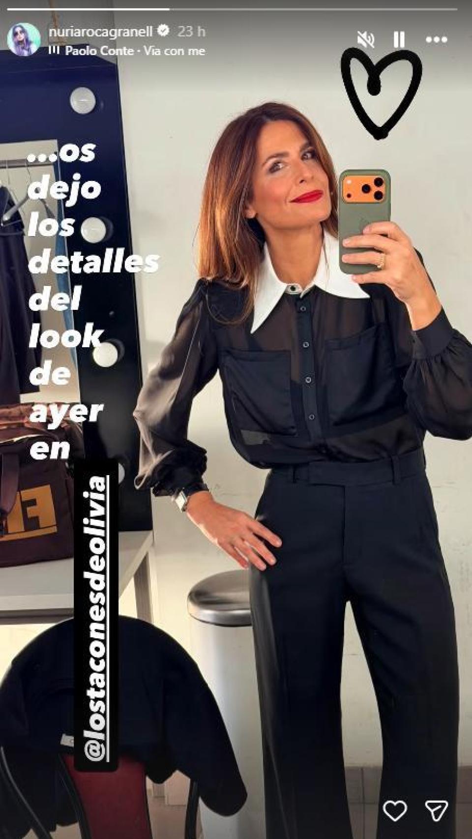 Nuria Roca, en una imagen de sus redes sociales.