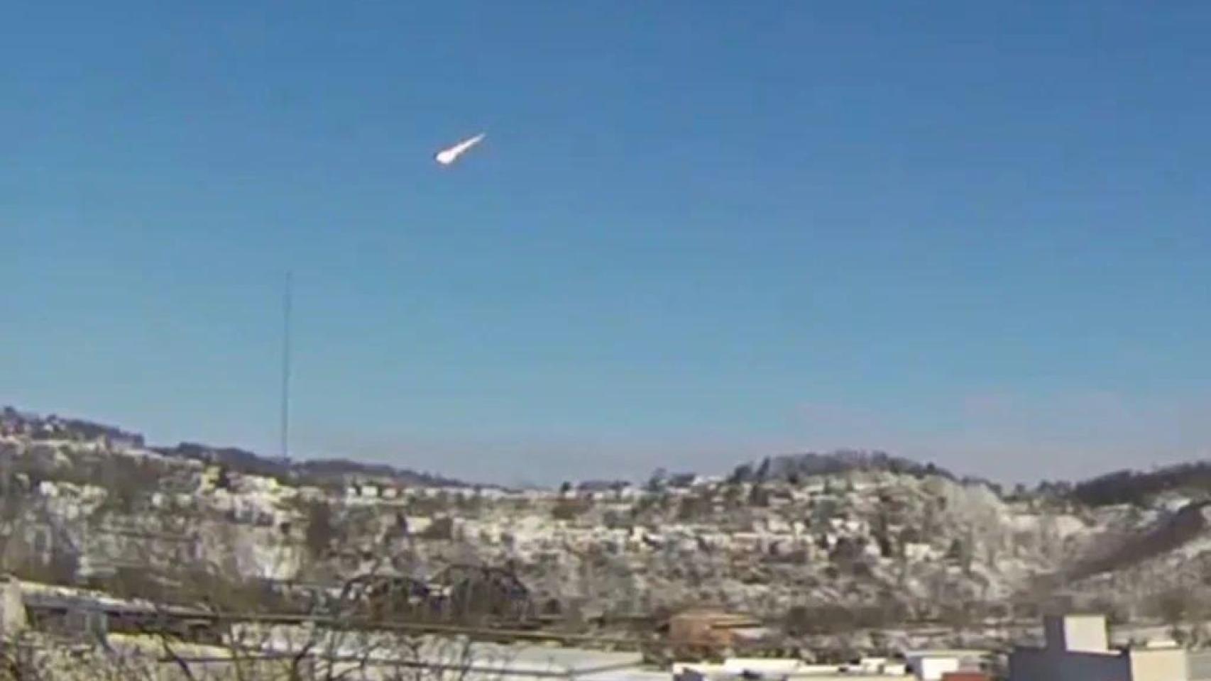 Un meteorito atraviesa el cielo de Ohio, en Estados Unidos.