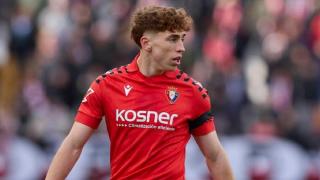 Víctor Muñoz, durante un partido de fútbol de esta temporada con Osasuna.