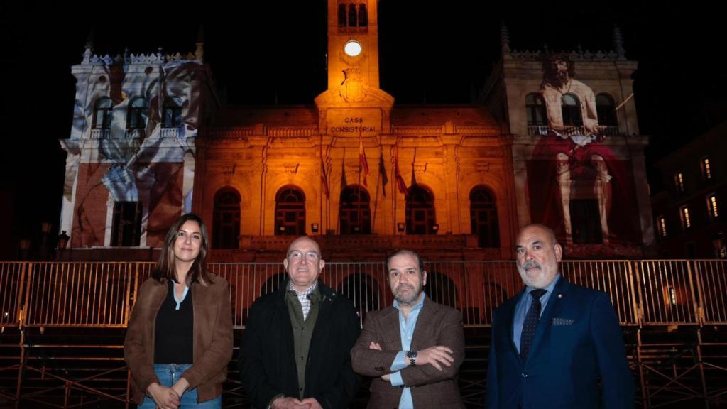 Las imágenes proyectadas en la Casa Consistorial de Valladolid.