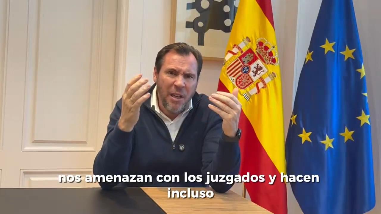 Vídeo de la intervención de Óscar Puente sobre la crisis del AVE Málaga-Madrid 