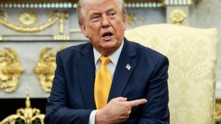 US President Donald Trump, this Thursday at the White House.
