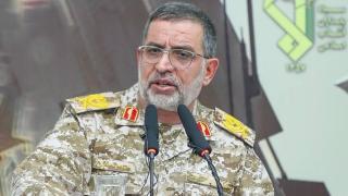 Ali Mohammad Naini, spokesman for the Revolutionary Guard, in an image shared by Iranian state television.