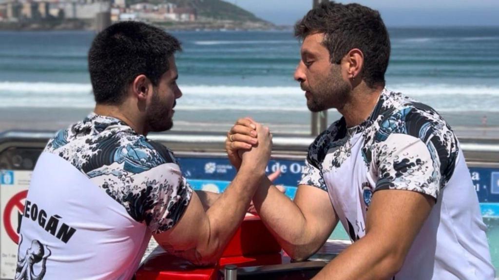 Imagen de una competición en la playa de Orzán, en A Coruña.