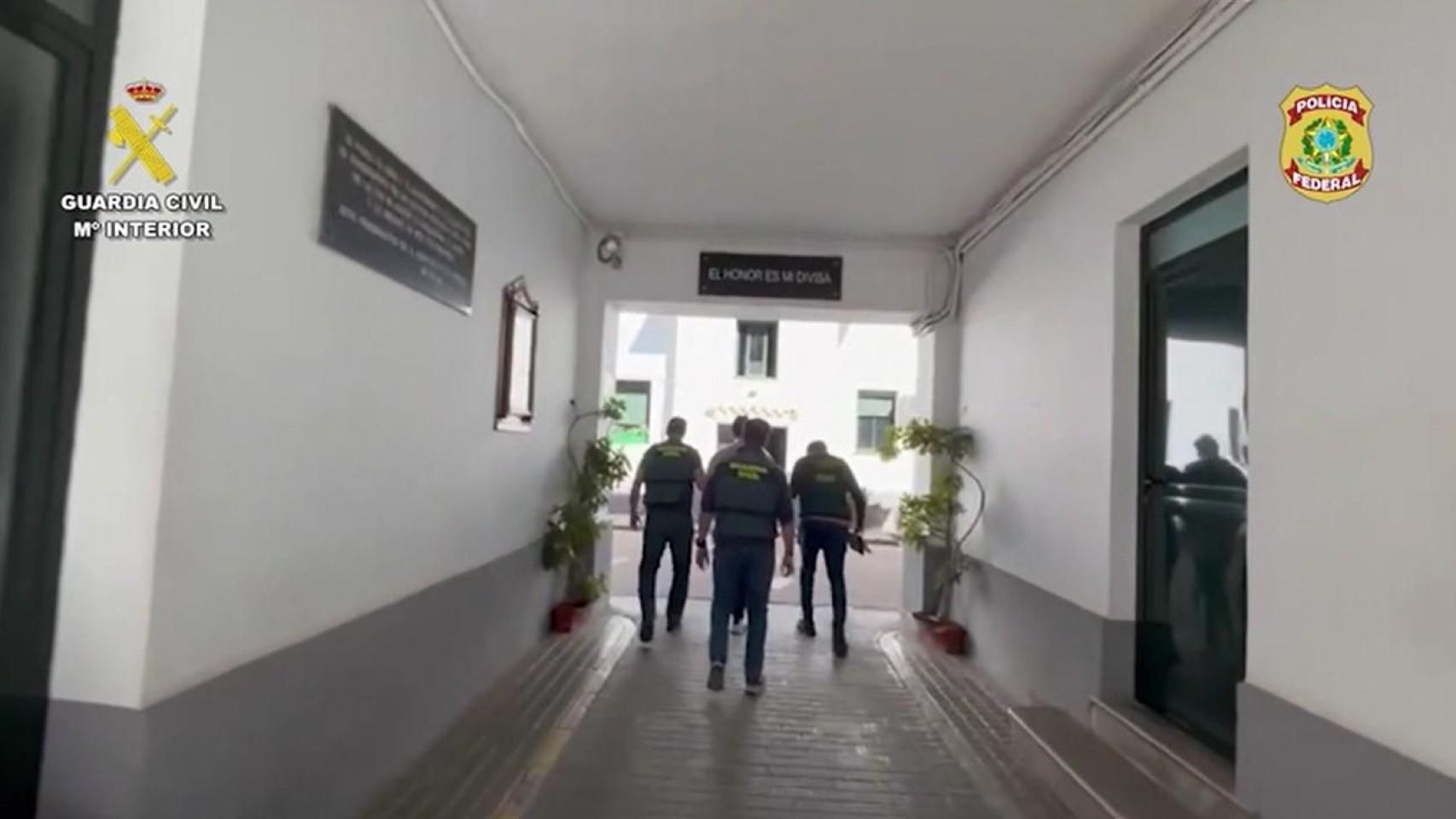 Momento de la detención.