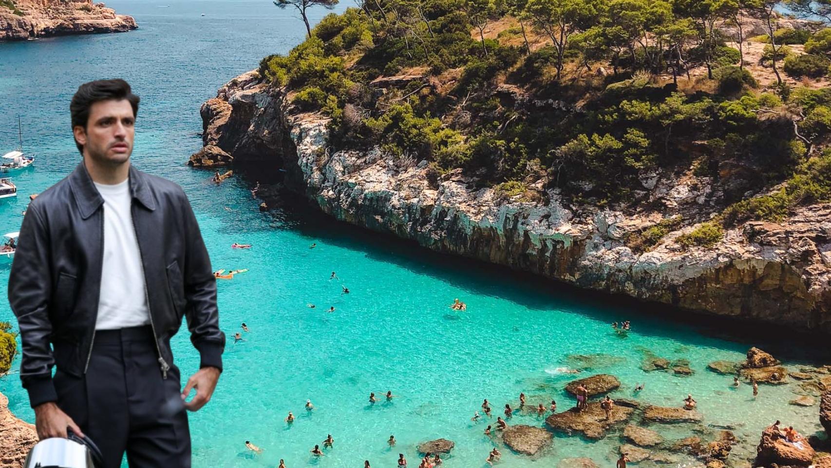 Montaje Carlos Sainz en Mallorca