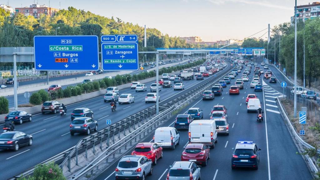 Carretera M-30 de Madrid.