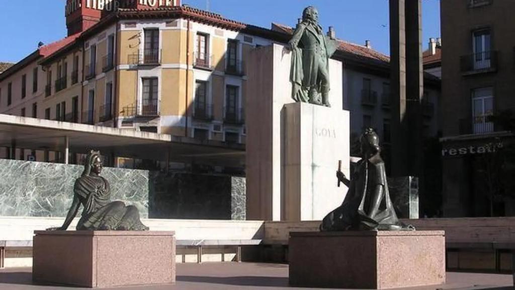 La fuente de Goya en Zaragoza.