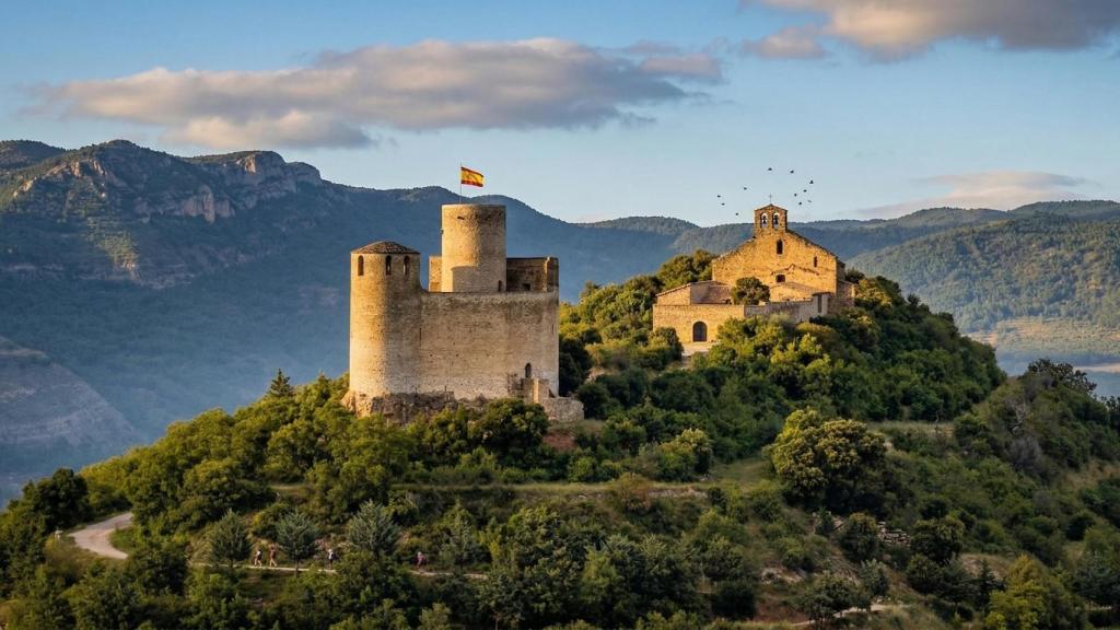 El castillo de Castell de Mur, en Lérida (Cataluña).