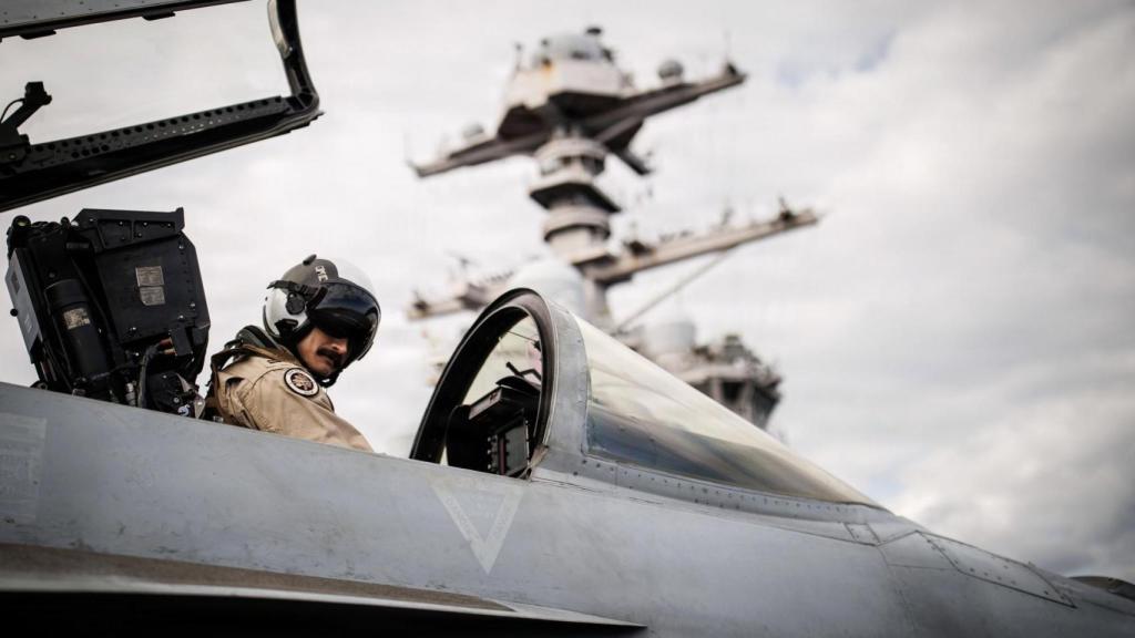 Un piloto de las Fuerzas Aéreas de EEUU desplegado en la zona de conflicto.