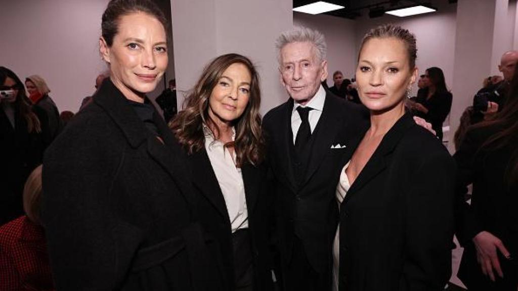 Christy Turlington, Kelly Rector, Calvin Klein y Kate Moss.