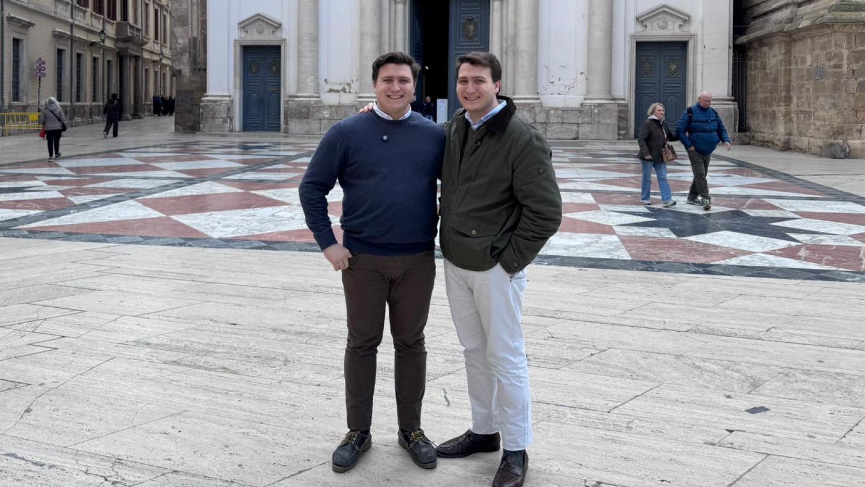 Rafa e Isaac Blanco, seminaristas de Zaragoza.