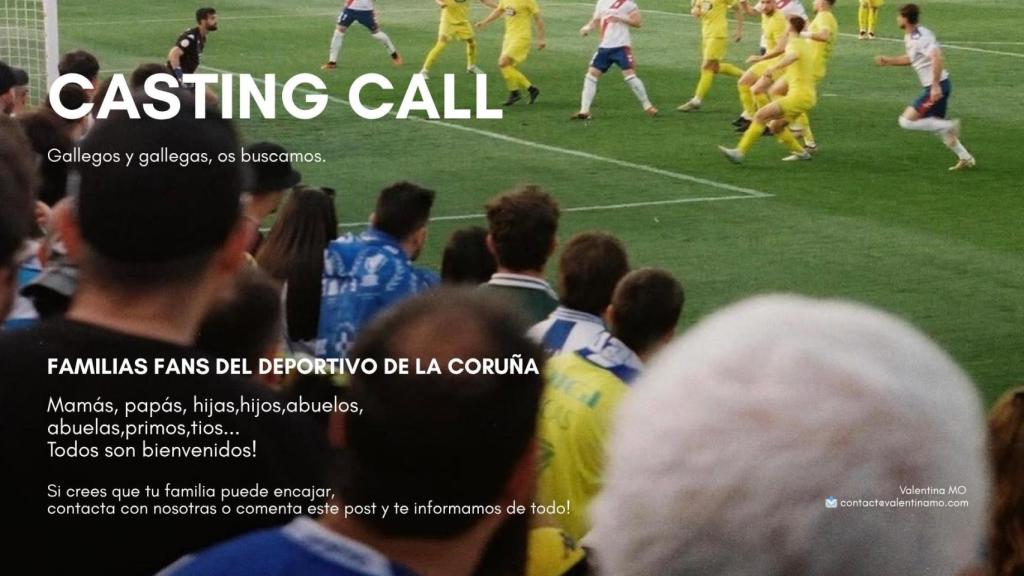 La imagen del casting que busca nuevas caras
