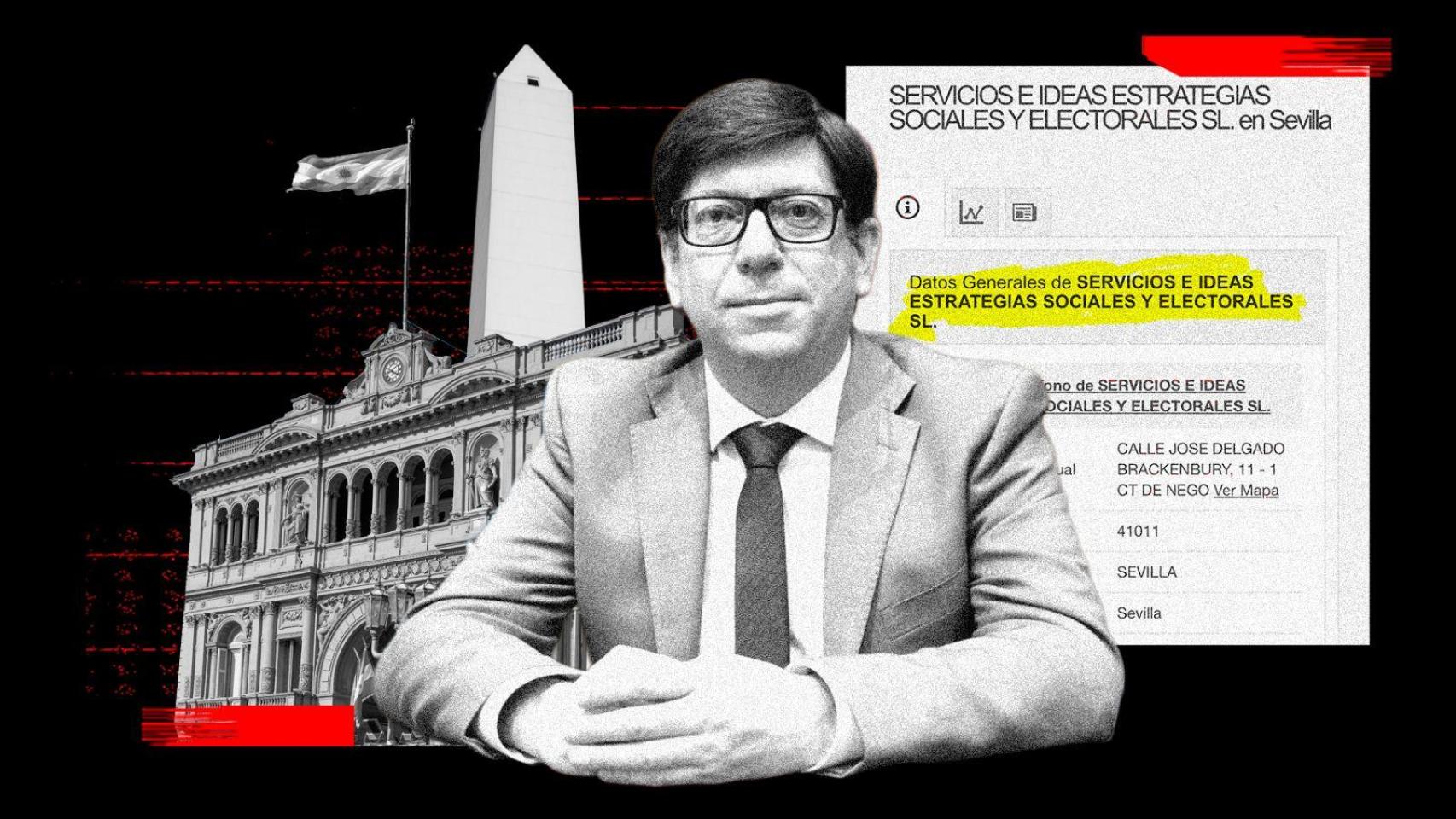 Paco Salazar, retratado sobre una doble geografía que resume su caída: Argentina, donde fuentes de su entorno sitúan su nueva vida, y Sevilla, donde ha fijado la empresa con la que intenta reordenar su futuro tras salir del PSOE.