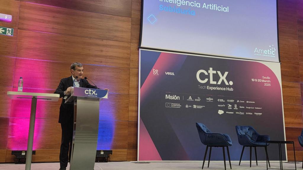 Francisco Hortigüela, presidente de Ametic, en el segundo día de CTx Tech en Sevilla.