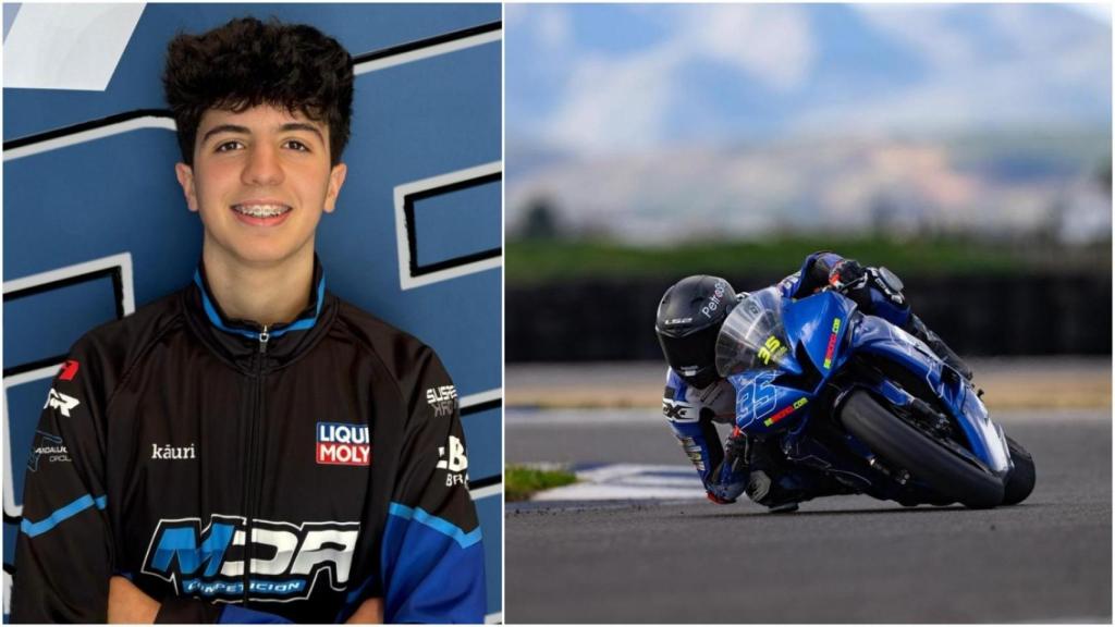 Miguel Bernal, piloto aragonés de 15 años.