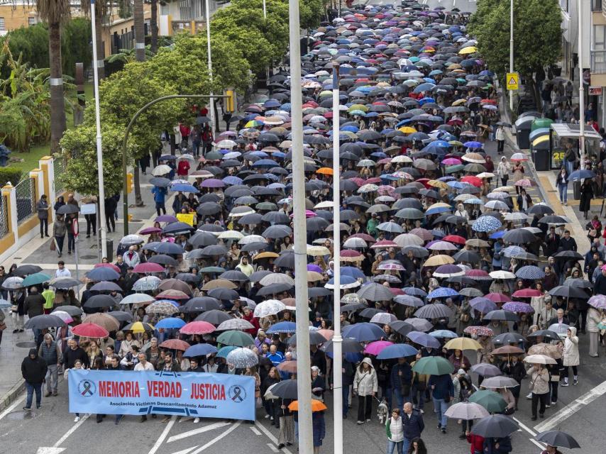 Manifestación en Huelva por las víctimas de Adamuz.