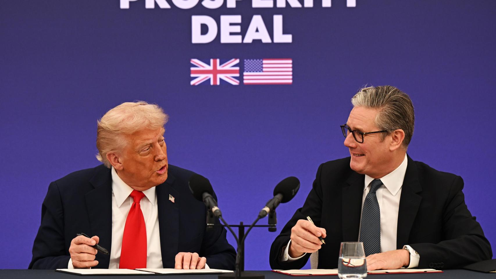 Donald Trump y Keir Starmer, en Chequers.
