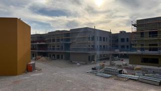 Así se levanta uno de los edificios del complejo El Buen Pastor en Zaragoza