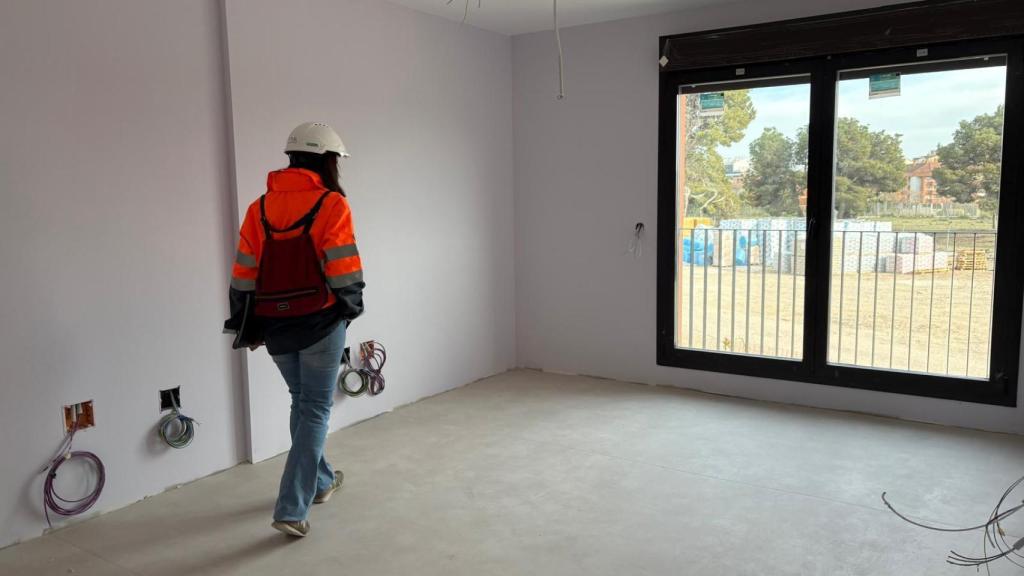 Una de las habitaciones en uno de los edificios del complejo El Buen Pastor en Zaragoza
