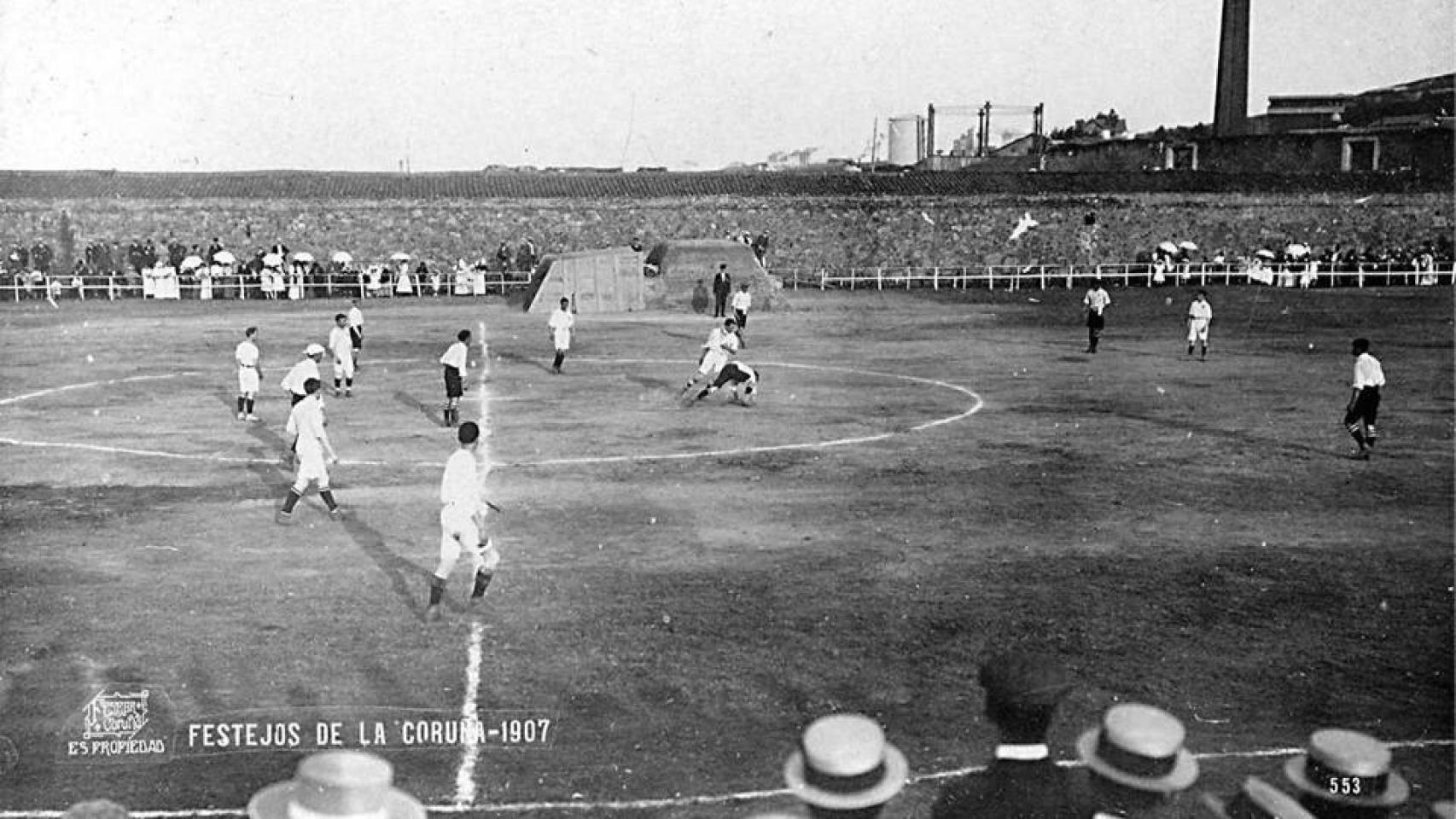 Corralón de la Gaiteira en A Coruña en 1907.