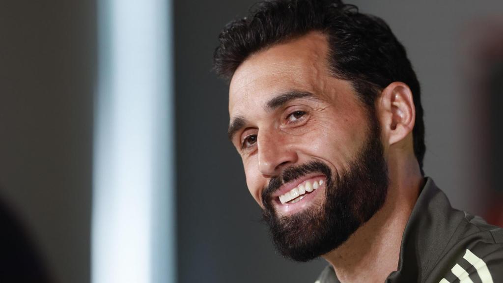 Arbeloa, en rueda de prensa con el Real Madrid
