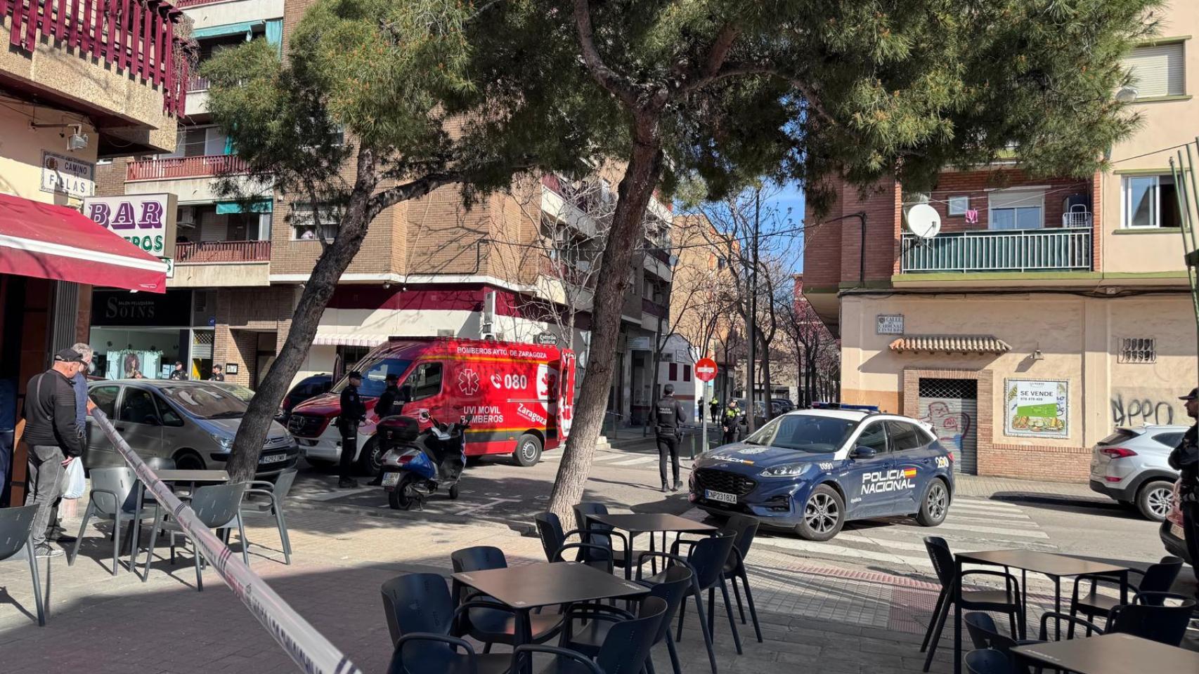 La zona permanece acordonada desde primera hora.
