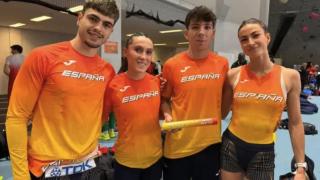 De izquierda a derecha, Markel Fernández, Paula Sevilla, David García Zurita y Blanca Hervás.