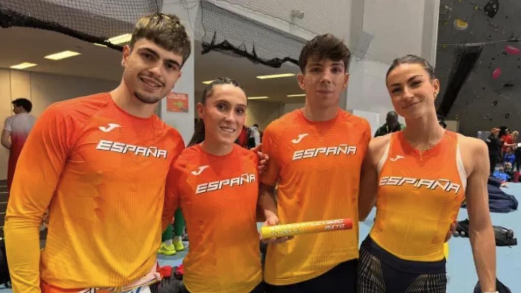 De izquierda a derecha, Markel Fernández, Paula Sevilla, David García Zurita y Blanca Hervás.