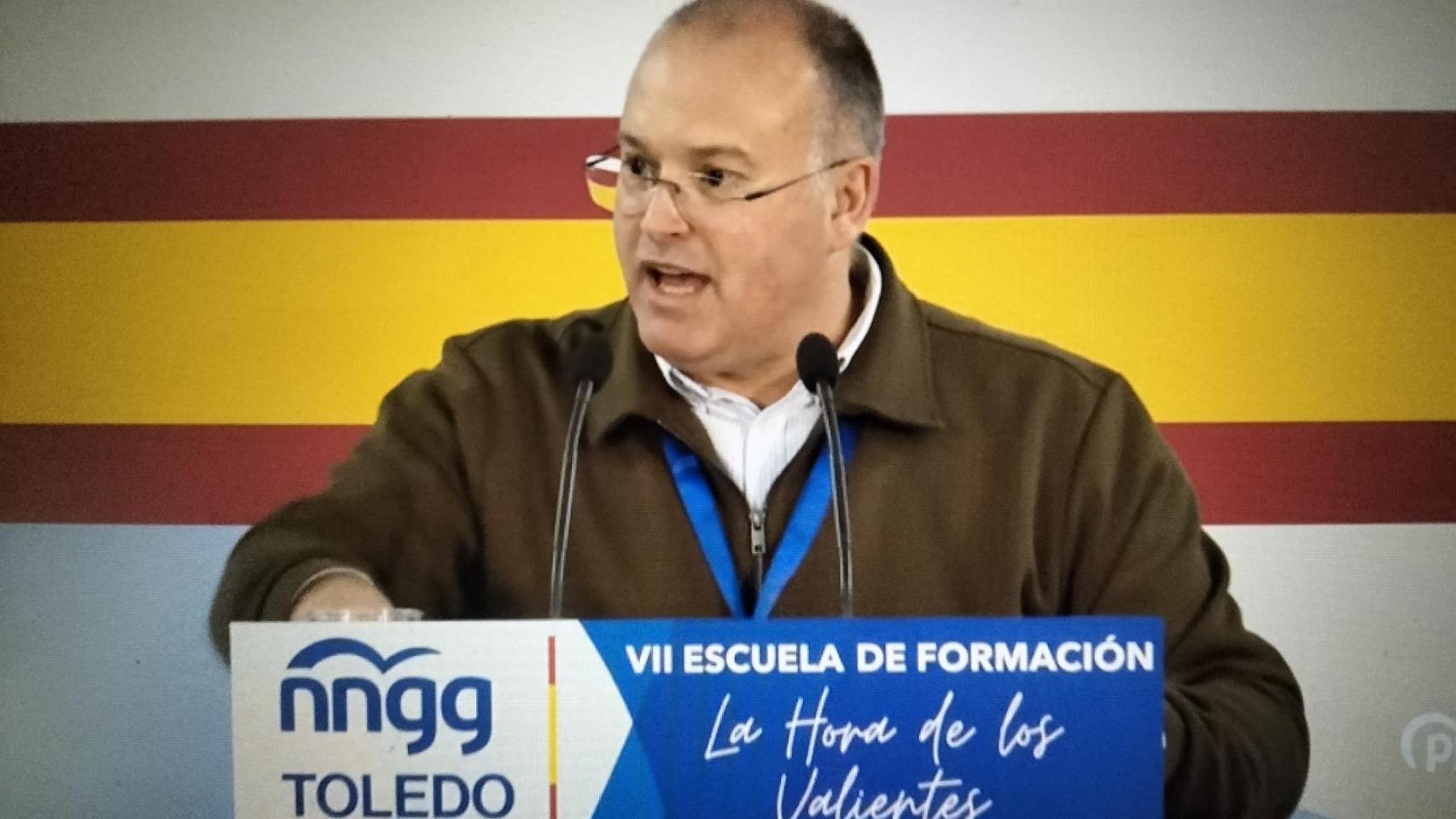 Miguel Tellado, este sábado en Layos (Toledo).