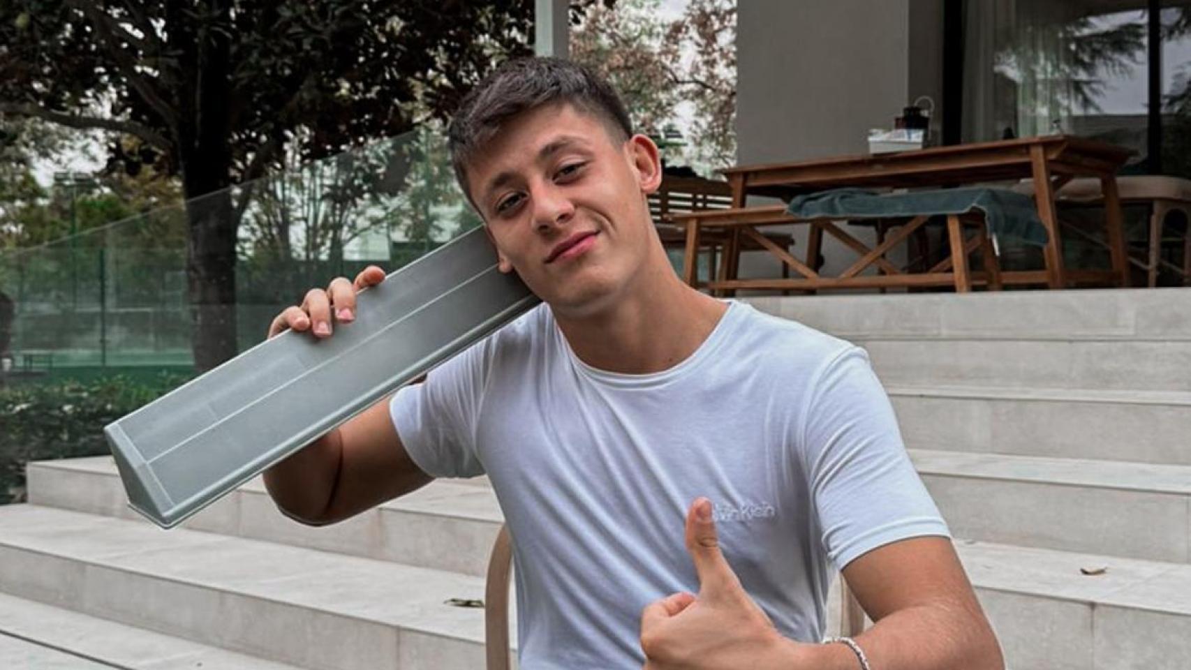 Arda Güler, en una foto en redes sociales