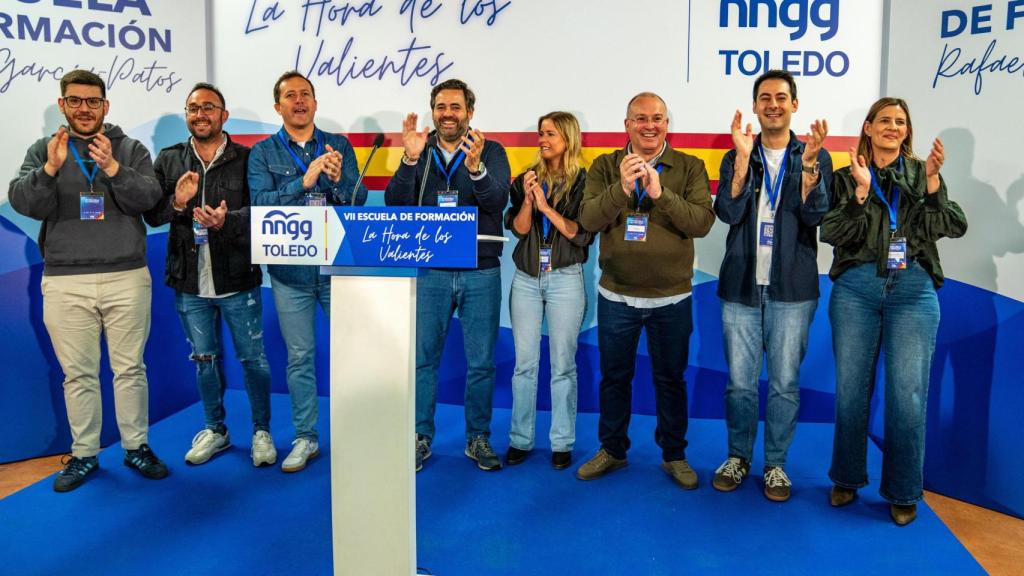 Tellado ha participado en la Escuela de Formación de Nuevas Generaciones acompañado por Paco Núñez y Carlos Velázquez.
