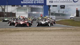 El momento de la salida del E-Prix de Madrid.