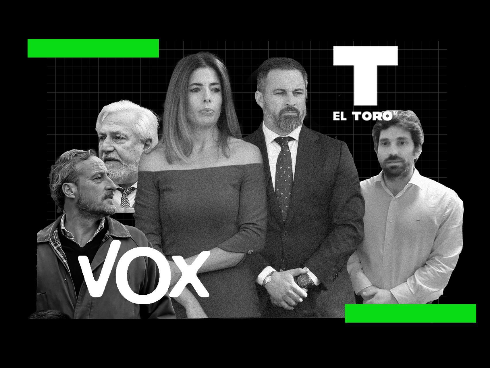 Kiko Méndez-Monasterio, Julio Ariza, Lidia Bedman,santiago Abascal y Gabriel Ariza Rossy.