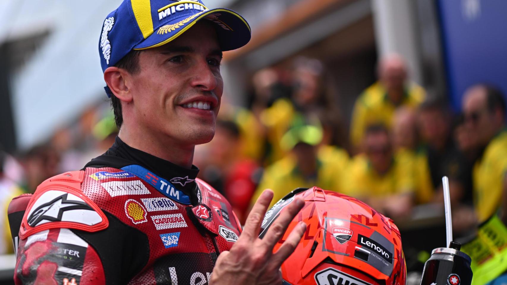 Marc Márquez, durante el Gran Premio de Brasil.