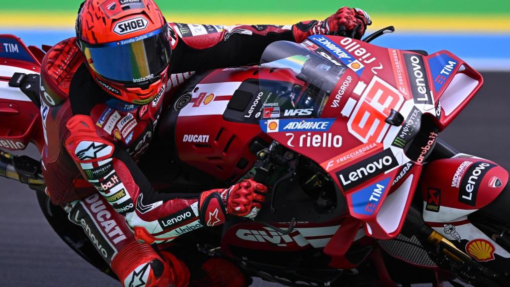 Marc Márquez, durante el GP de Brasil.
