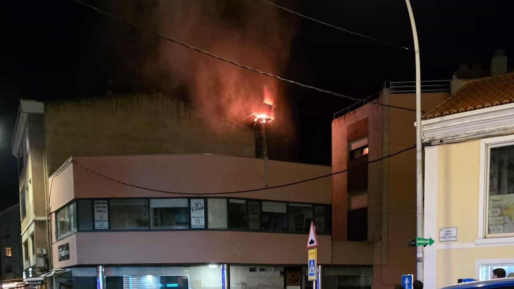 Imagen del incendio.