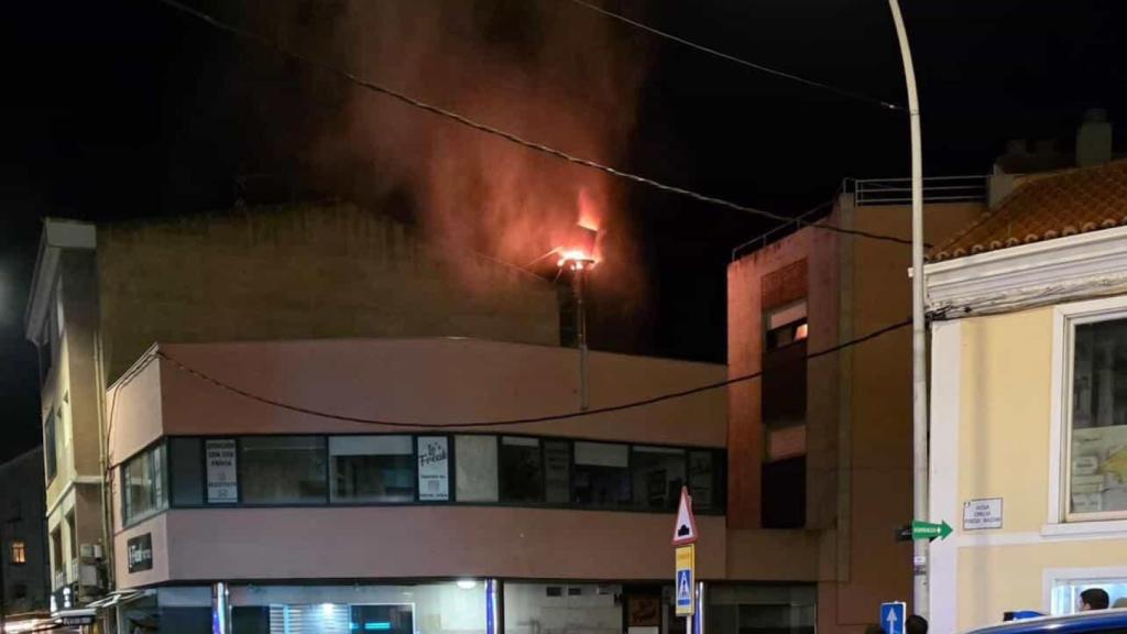 Imagen del incendio.