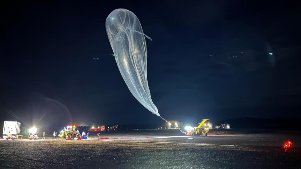 Uno de los globos estratosféricos utilizados por la ESA en el programa BEXUS.