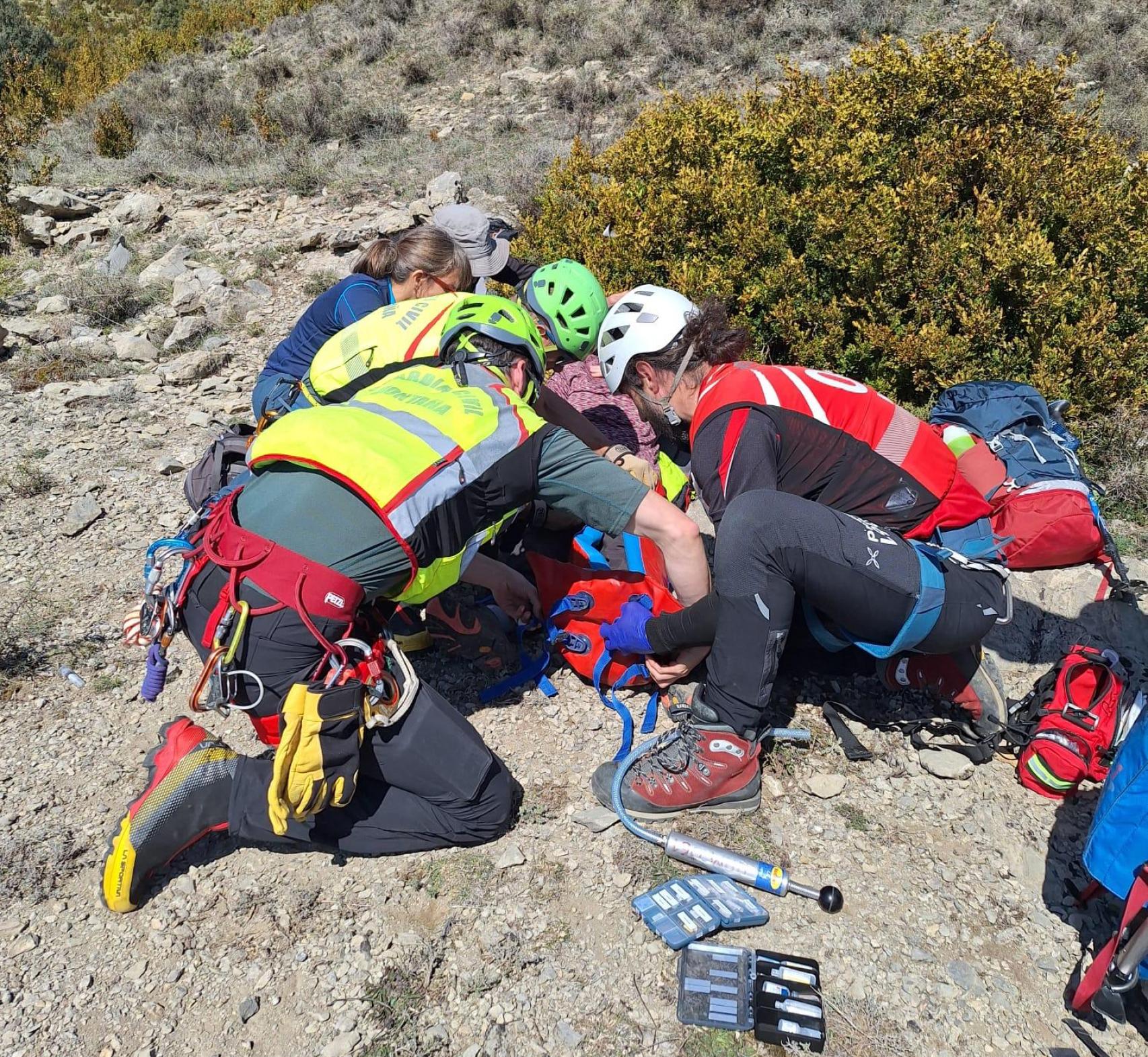 Un rescate de montaña este fin de semana en el Pirineo oscense.