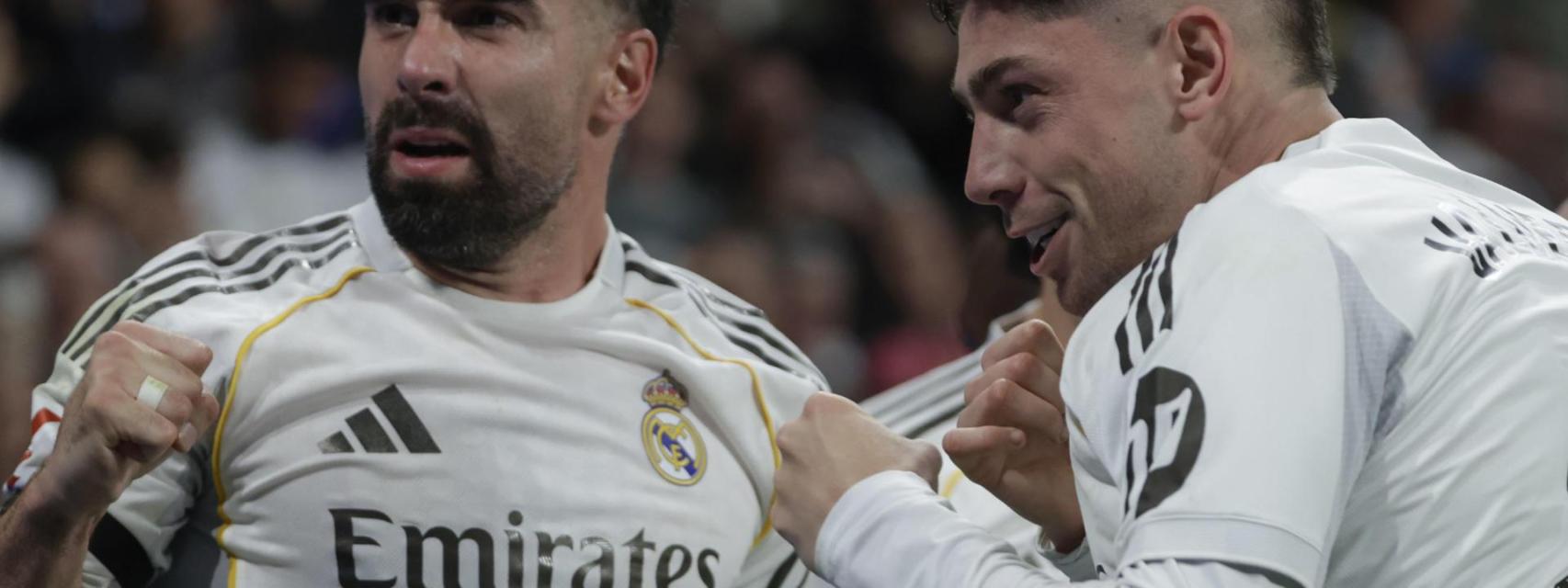 Valverde celebrando su gol contra el Atlético de Madrid
