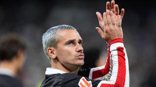 Antoine Griezmann, a pocos momentos del derbi madrileño