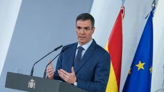 El presidente del Gobierno, Pedro Sánchez, durante la rueda de prensa del pasado viernes.