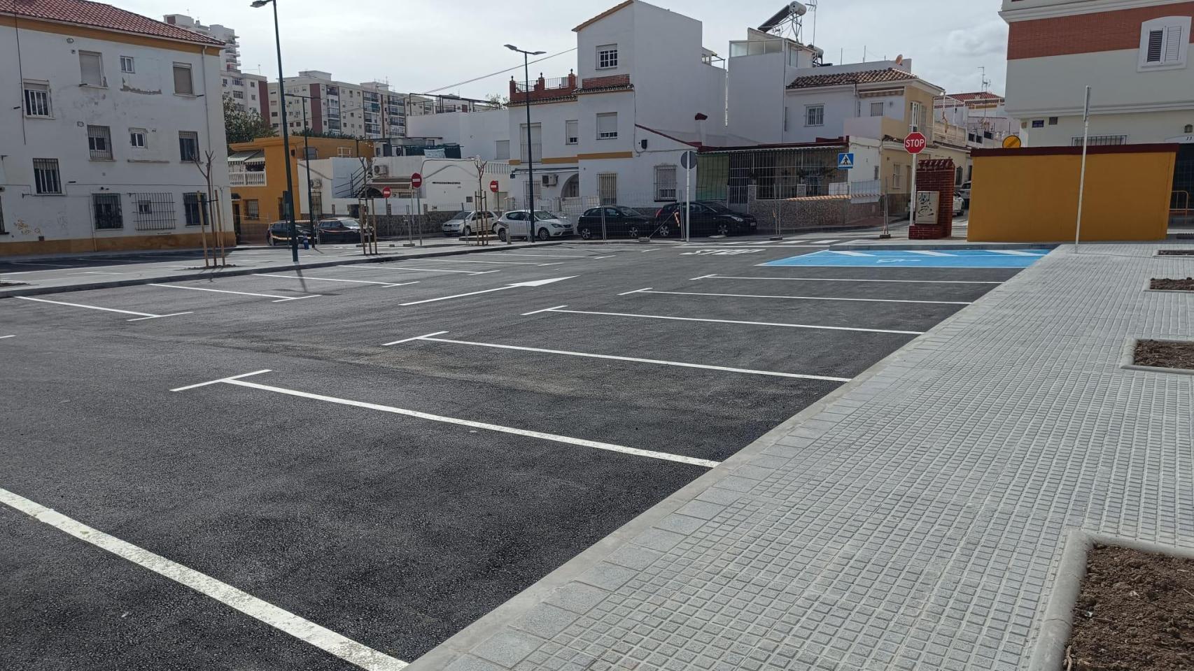 Nuevo aparcamiento la calle Jorge Loring, en Málaga.